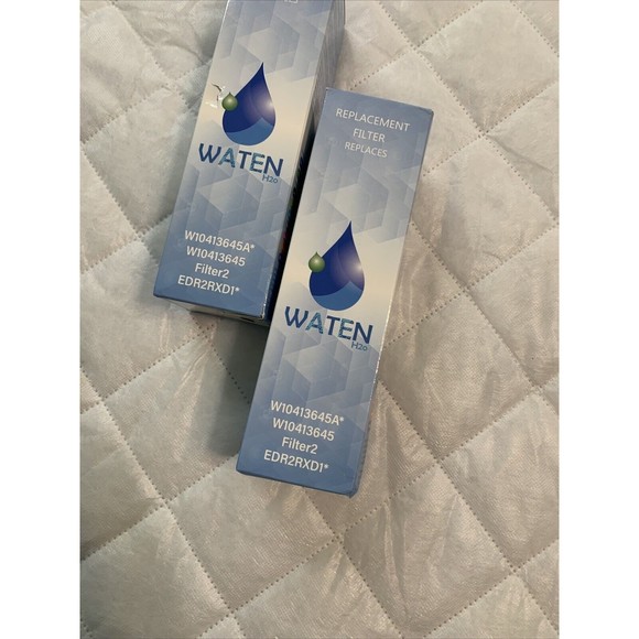 WATEN H2o #2 2 pak Replacement Water Filters W10413645A W10413645 EDR2RXD1 - Picture 7 of 16